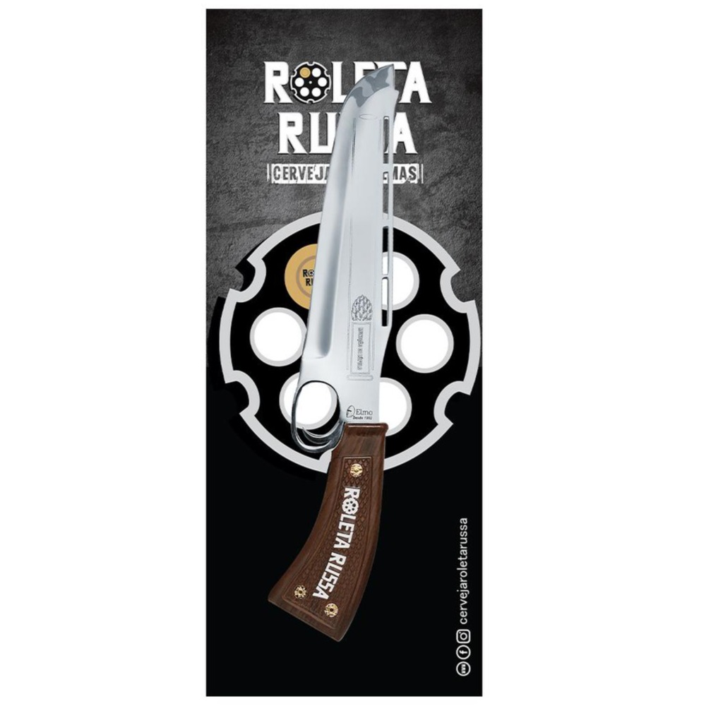 Faca Inox Artesanal Faroeste ( Lâmina Far Inox + Cabo Madeira )