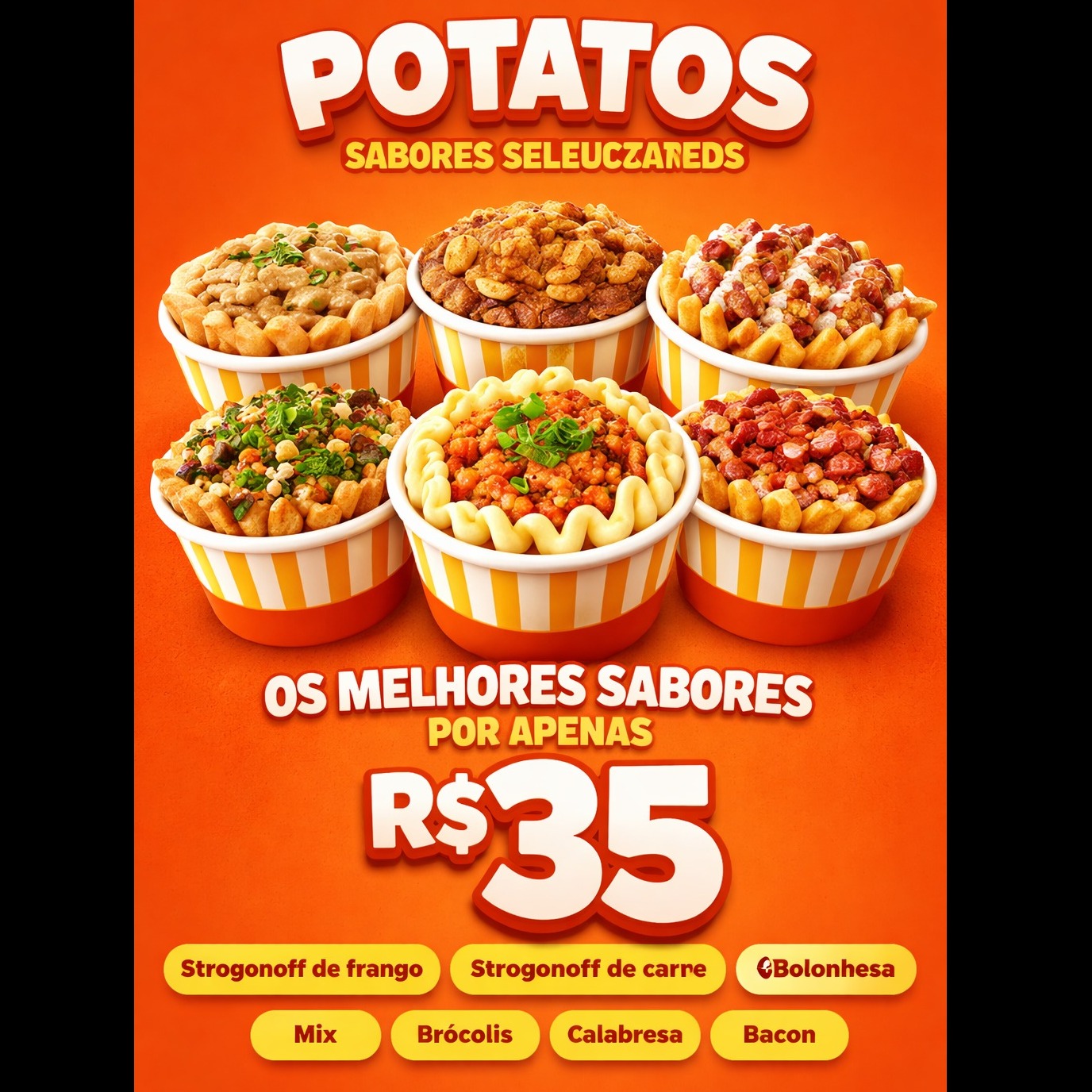 Potato sabores promocionais 