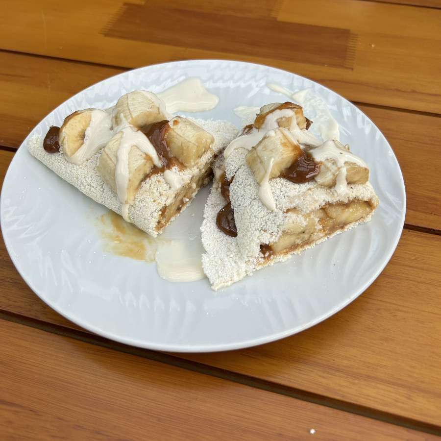 Tapioca de Banana com Canela