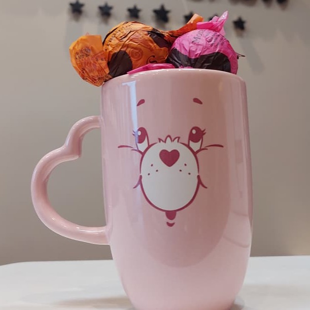 Caneca Ursinhos Carinhosos Rosa 