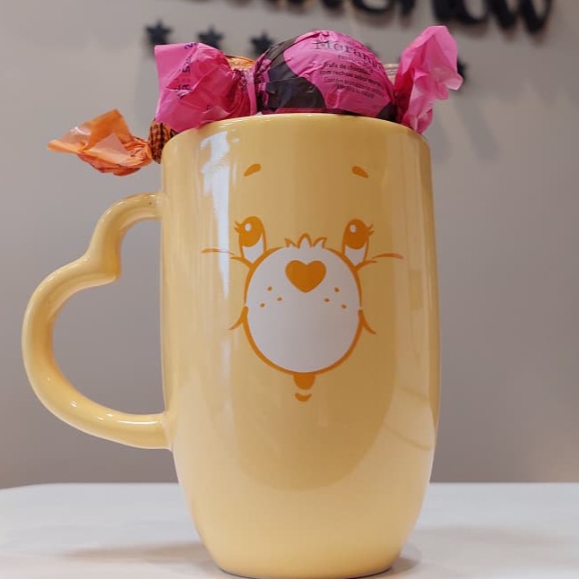 Caneca Ursinhos Carinhosos Amarelo