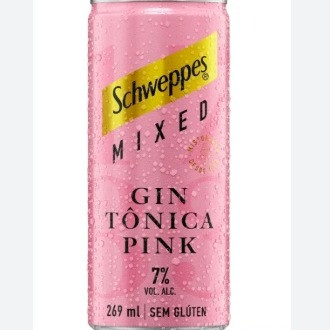 SCHWEPPES MIXED GIN TÔNICA PINK 269ML