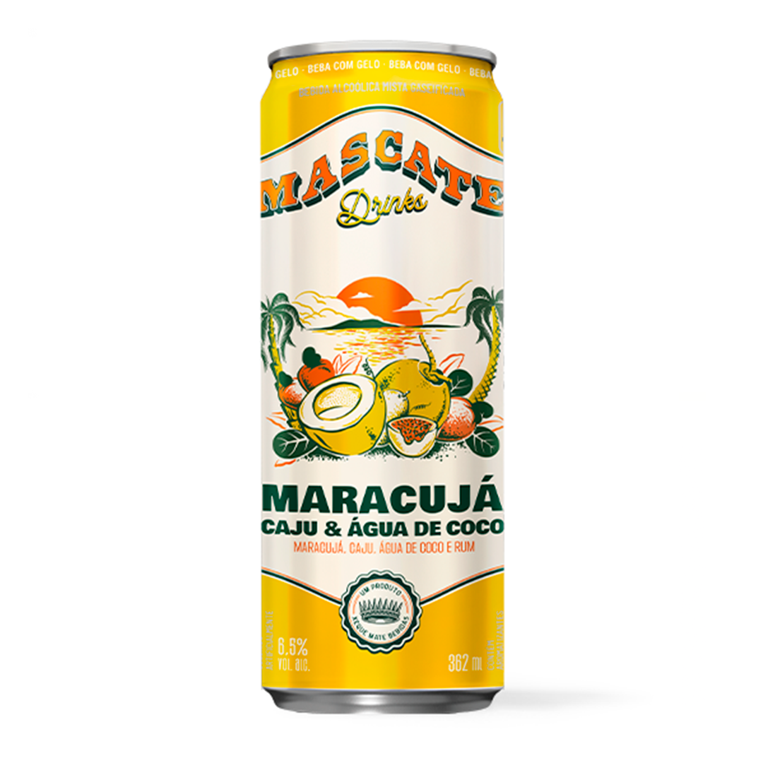 Drink Mascate Maracuja Cajú e Agua de coco 362ml