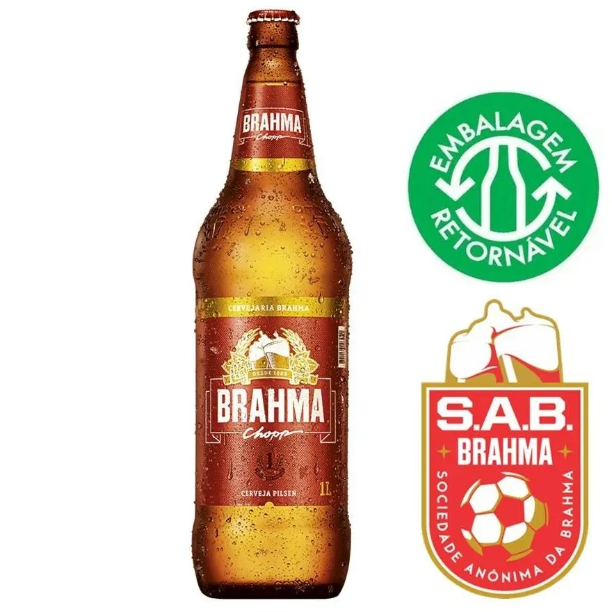 BRAHMA CHOPP 1LT | APENAS O LIQUIDO