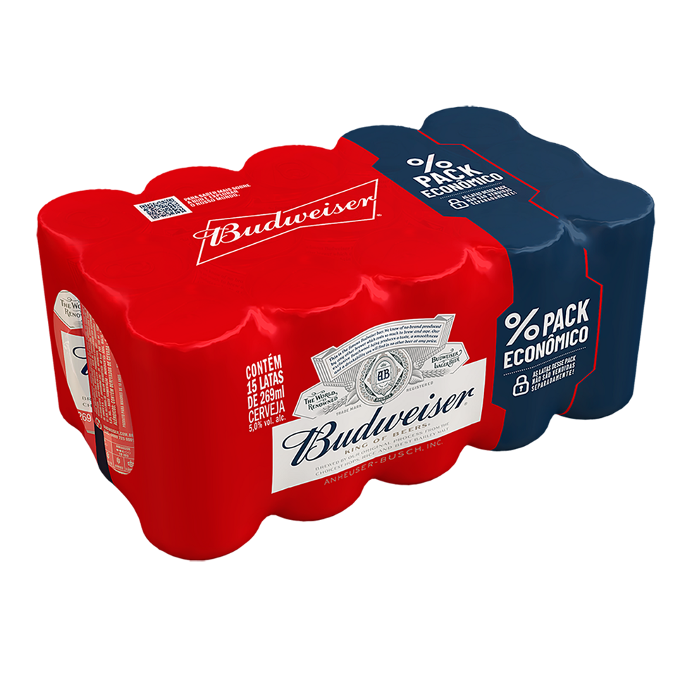 Pack cerveja Budweiser lata 15x269ml 