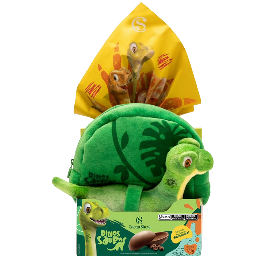 Ovo de Páscoa ao Leite Mochila Dino 170g
