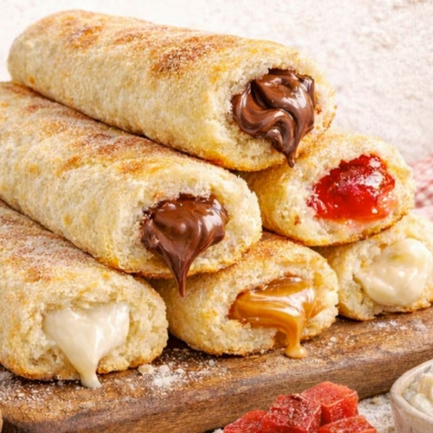 Churros de Pão de Queijo recheado