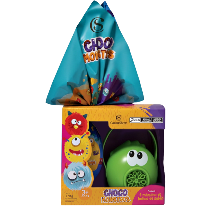 Ovo Bolha de Sabão Chocomonstros Ludovico 170g