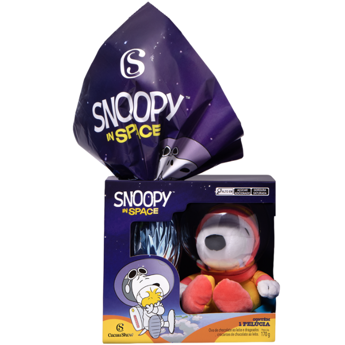 Ovo Pelúcia Snoopy Astronauta 170g