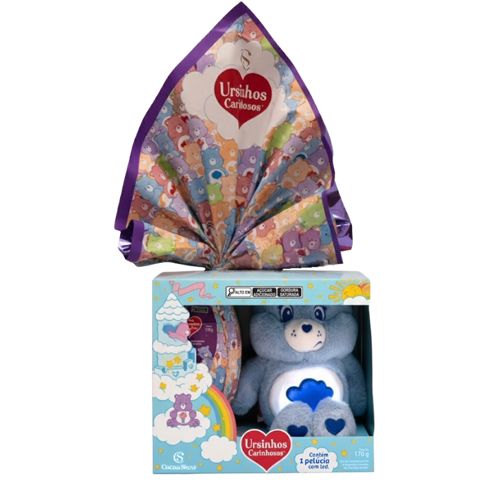 Ovo Pelúcia Ursinho Zangadinho com Led 170g