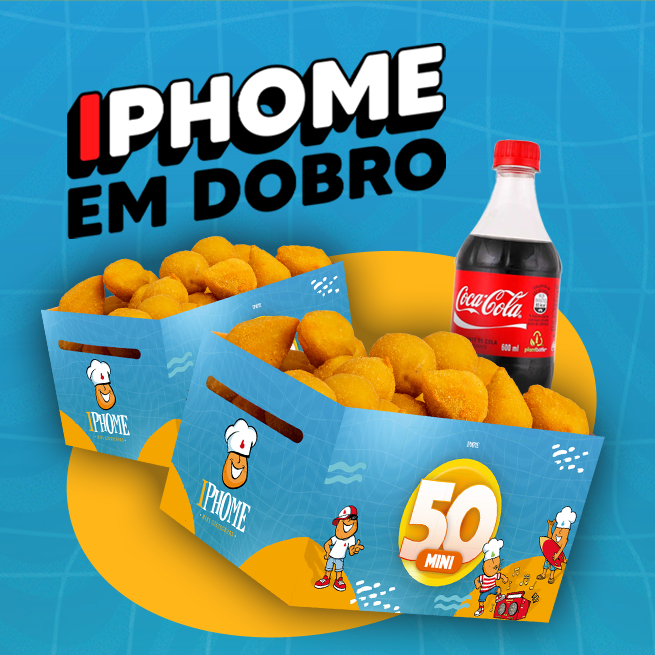 50Mini - Mini Salgados + 1 Refri 600ml - GANHE! 50Mini - Mini Salgados