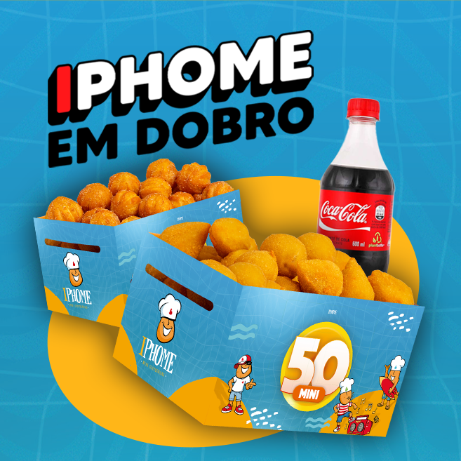 50Mini - Mini Churros + 1 Refri 600ml - GANHE! 50Mini - Mini Salgados 