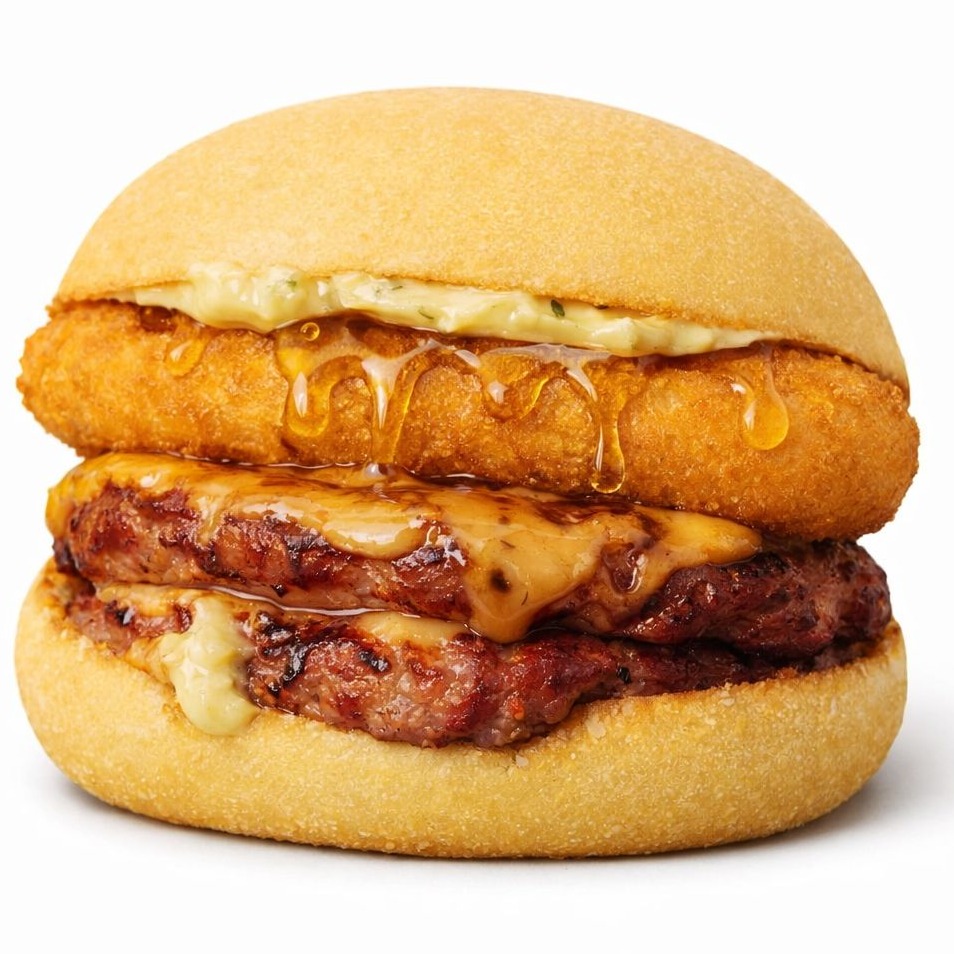 Duplo empanado com mel