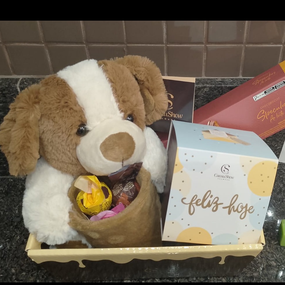 Cesta com pelucia cod. 8074