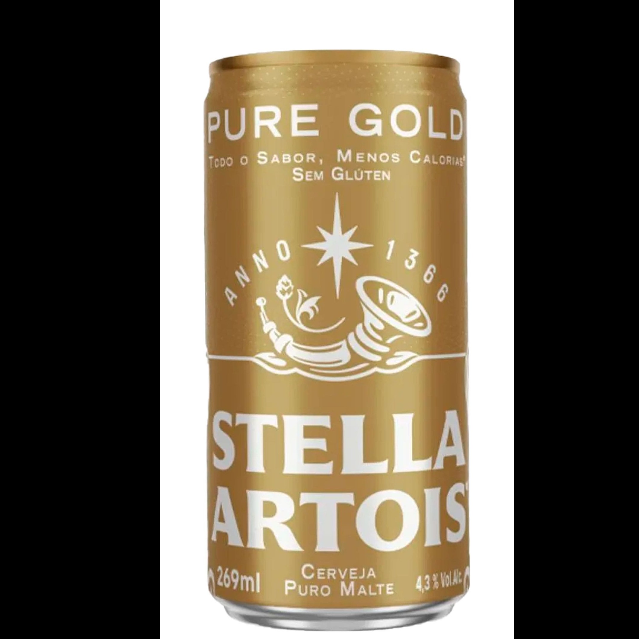 Cx Stella Artois Pure Gold Puro Malte Lata 269ml 8 Und
