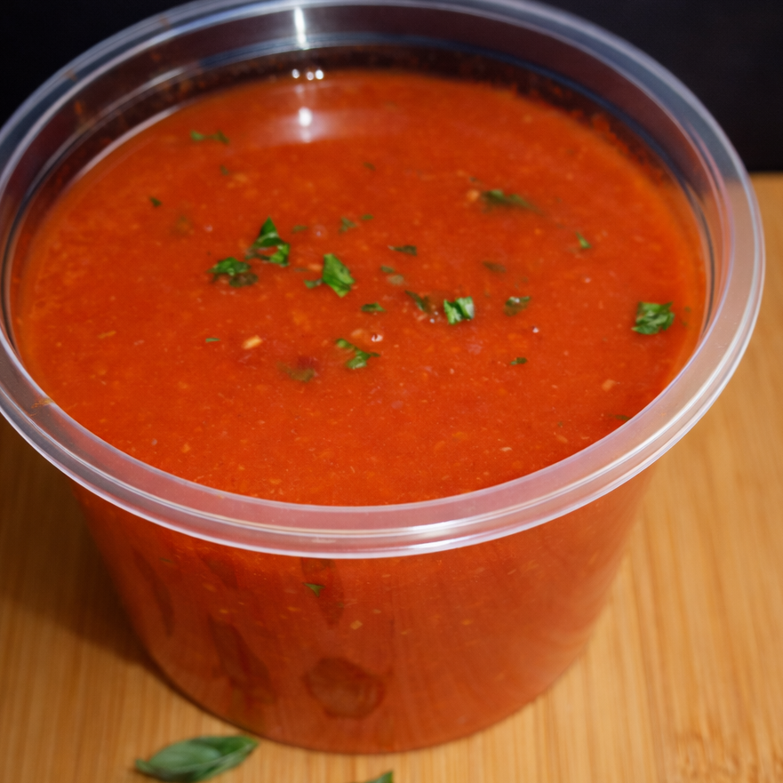 Molho de tomate artesanal - pote 250ml /congelado 