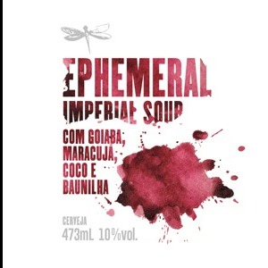  CHOPE DÁDIVA  EPHEMERAL IMPERIAL SOUR COM GOIABA E MARACUJÁ   10% ABV - 1LITRO