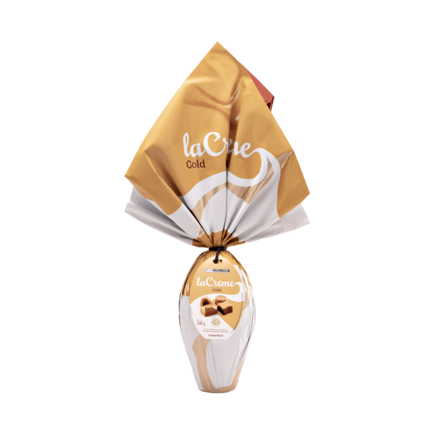 Ovo de Páscoa laCreme Gold Branco 348g