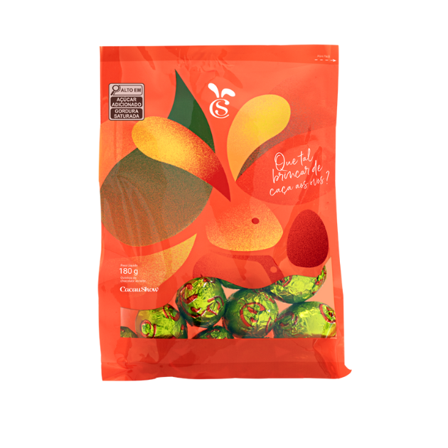 Mini Ovinhos Cacau Magia ao Leite 180g