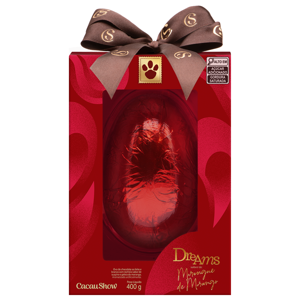 Ovo de Páscoa Dreams Merengue de Morango 400g