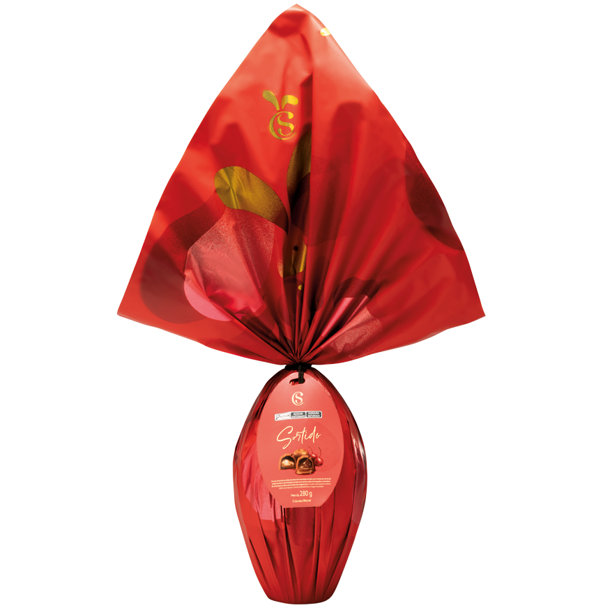 Ovo de Páscoa Clássicos ao Leite com Bombons 280g