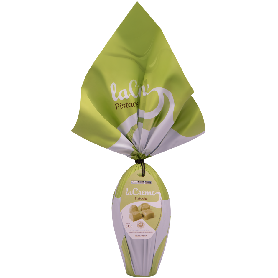 Ovo de Páscoa laCreme Pistache 348g