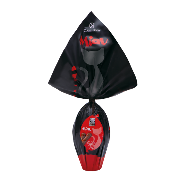 Ovo de Páscoa ao Leite Miau 200g