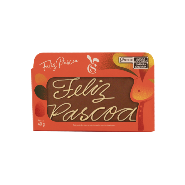 Tablete ao Leite Chocoarte Cacau Magia 40g