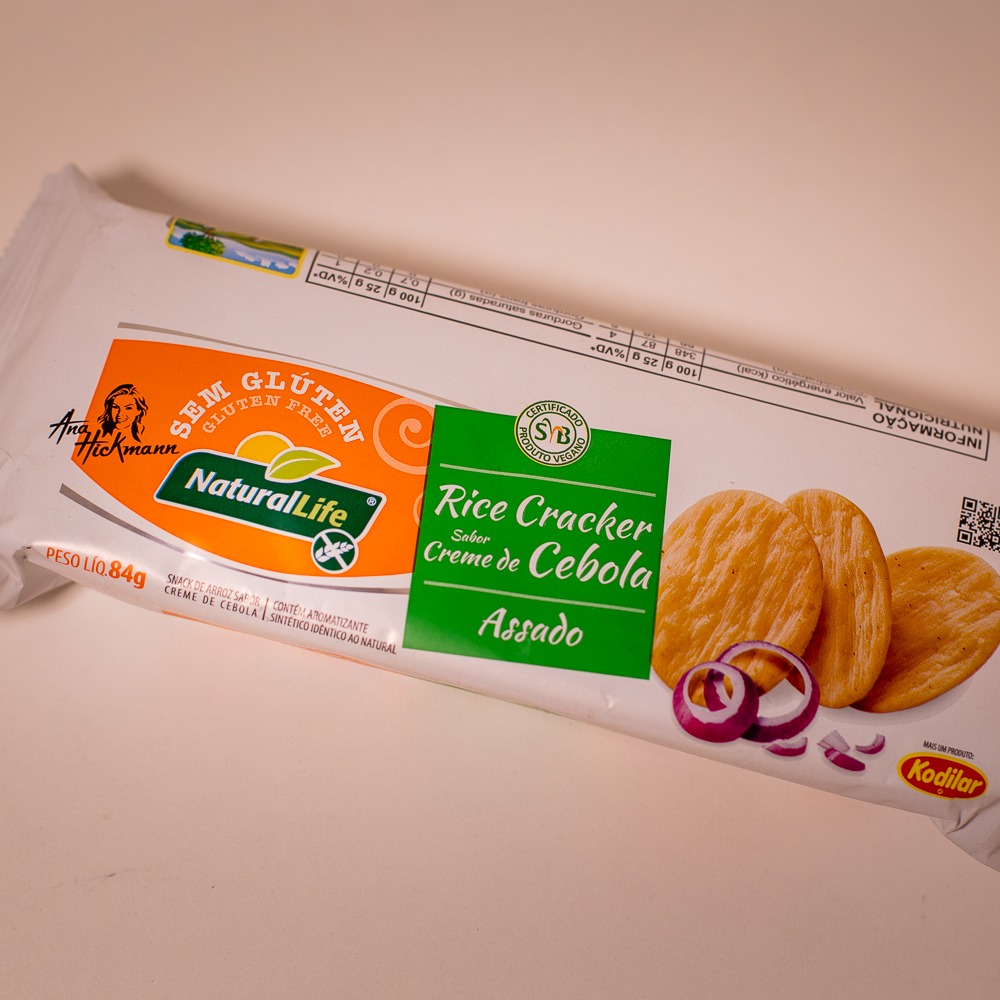 Rice Cracker Sabor Cebola 84g (NaturalLife)