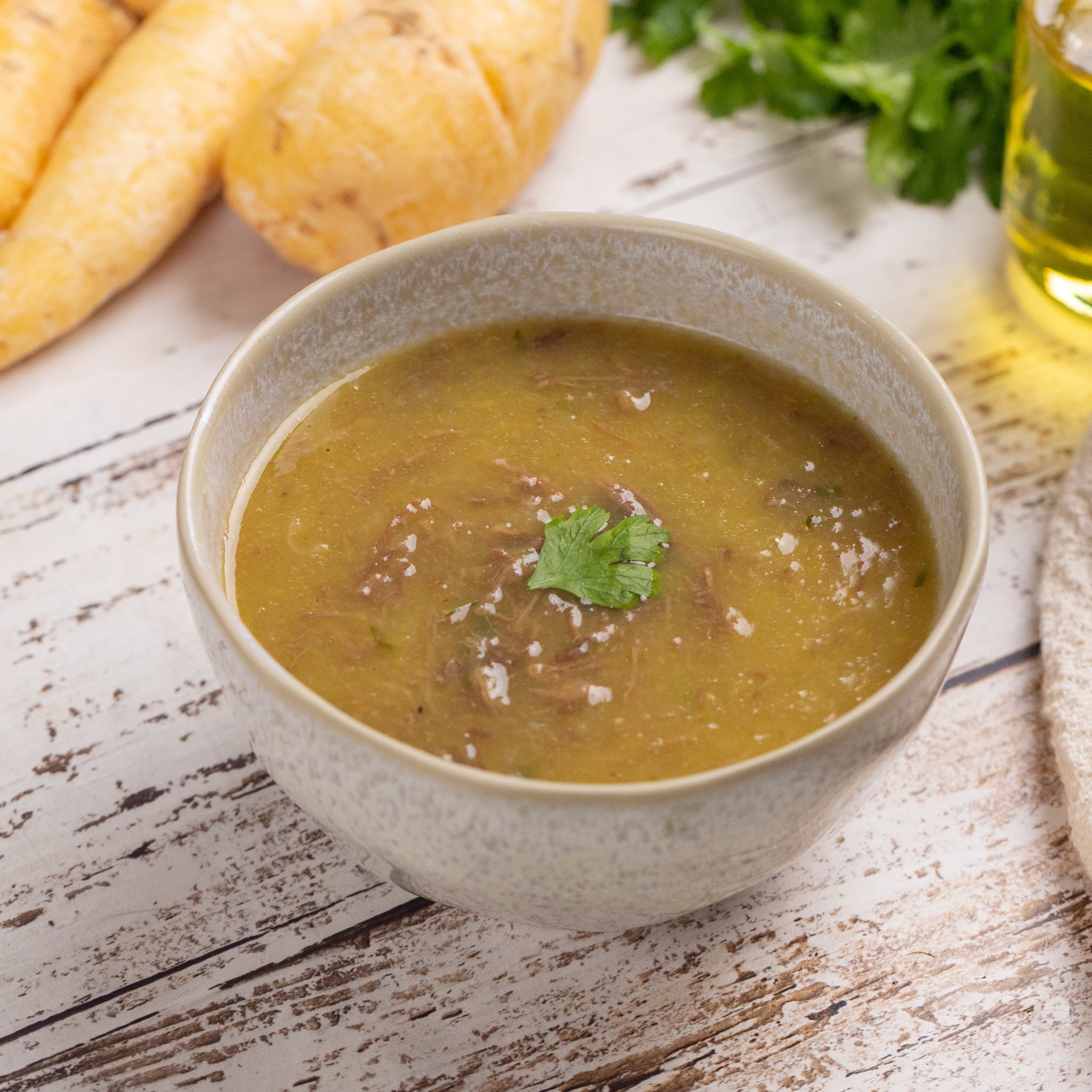  CREME DE MANDIOQUINHA COM CARNE 