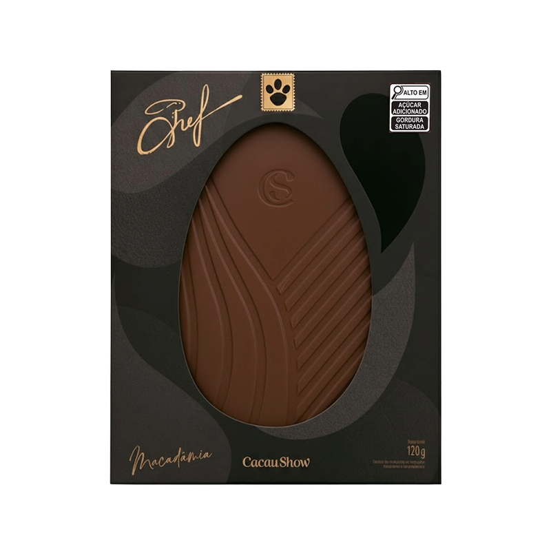 Tablete do Chef ao Leite com Macadâmia 120g