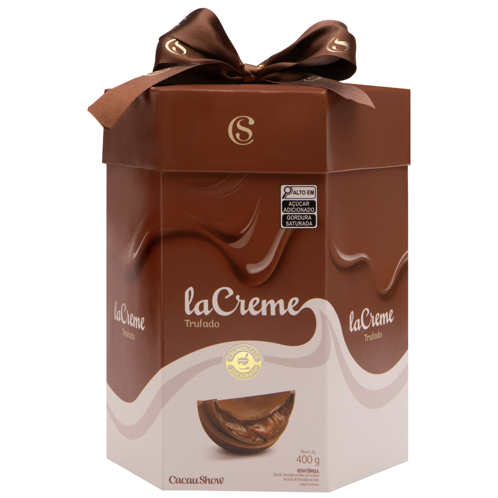 Ovo de Páscoa Recheado laCreme ao Leite 400g