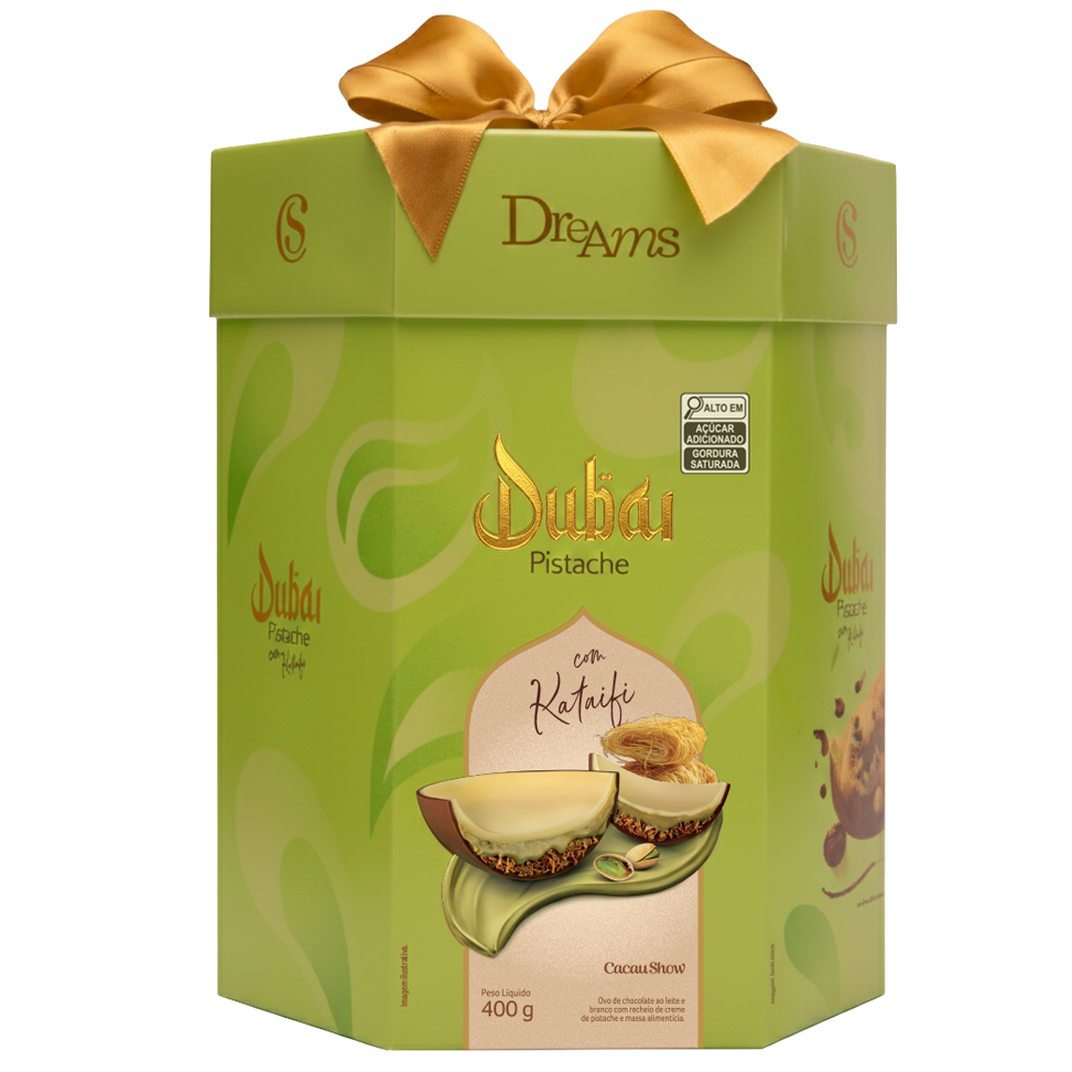 Ovo de Páscoa Dreams Dubai Pistache 400g