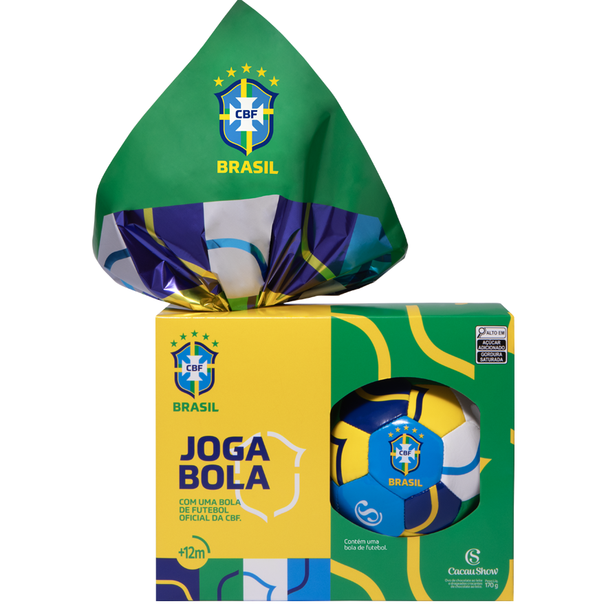 Ovo de Páscoa ao Leite Bola CBF Chocoesportes 170g