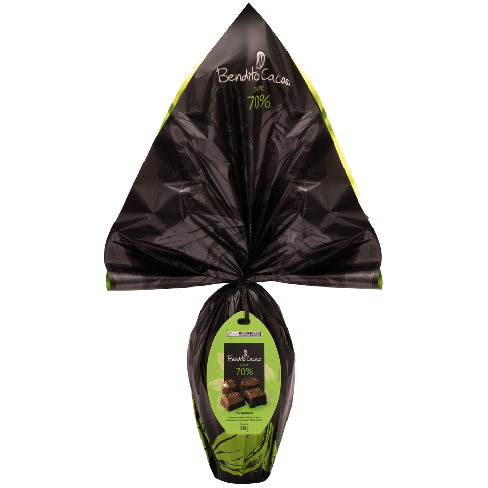 Ovo de Páscoa Bendito Cacao Chocolate 70% 348g