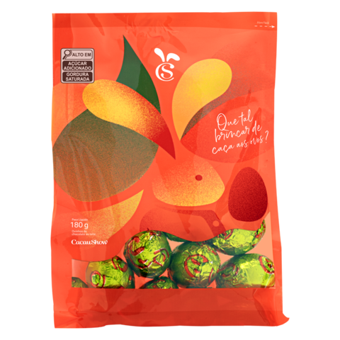 Mini Ovinhos Cacau Magia ao Leite 180g