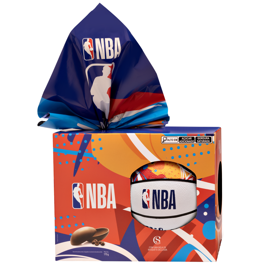 Ovo de Páscoa ao Leite Bola NBA Chocoesportes 170g