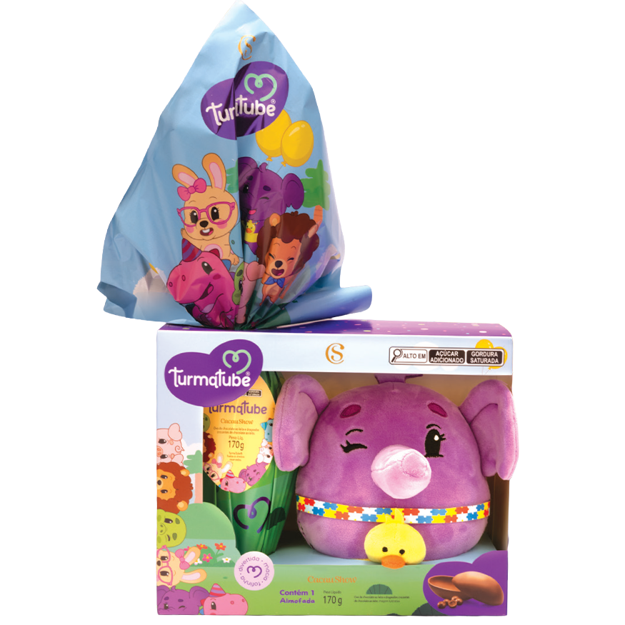 Ovo de Páscoa ao Leite Almofada TurmaTube 170g