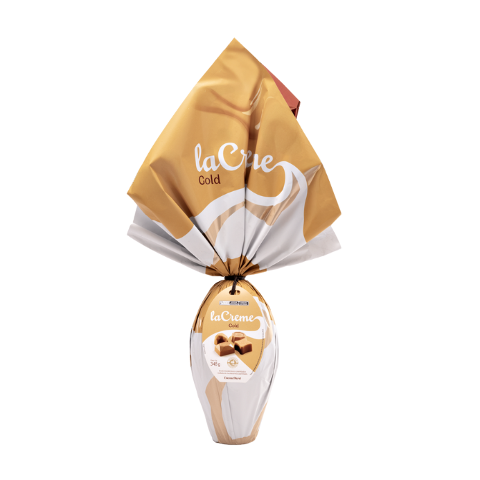 Ovo de Páscoa laCreme Gold Branco 348g