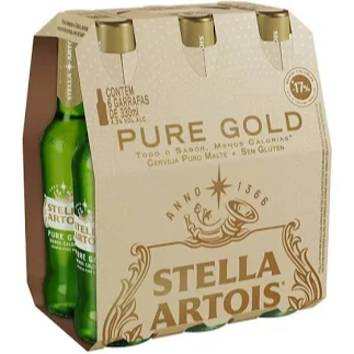 CERV STELLA PURE GOLD 330ML C/6