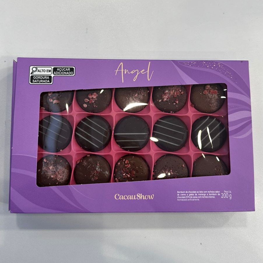 Caixa de Bombom Angel de Chocolate ao Leite 200g 
