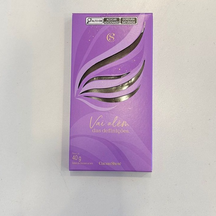 Tablete ao Leite Chocoarte Angel 40g 