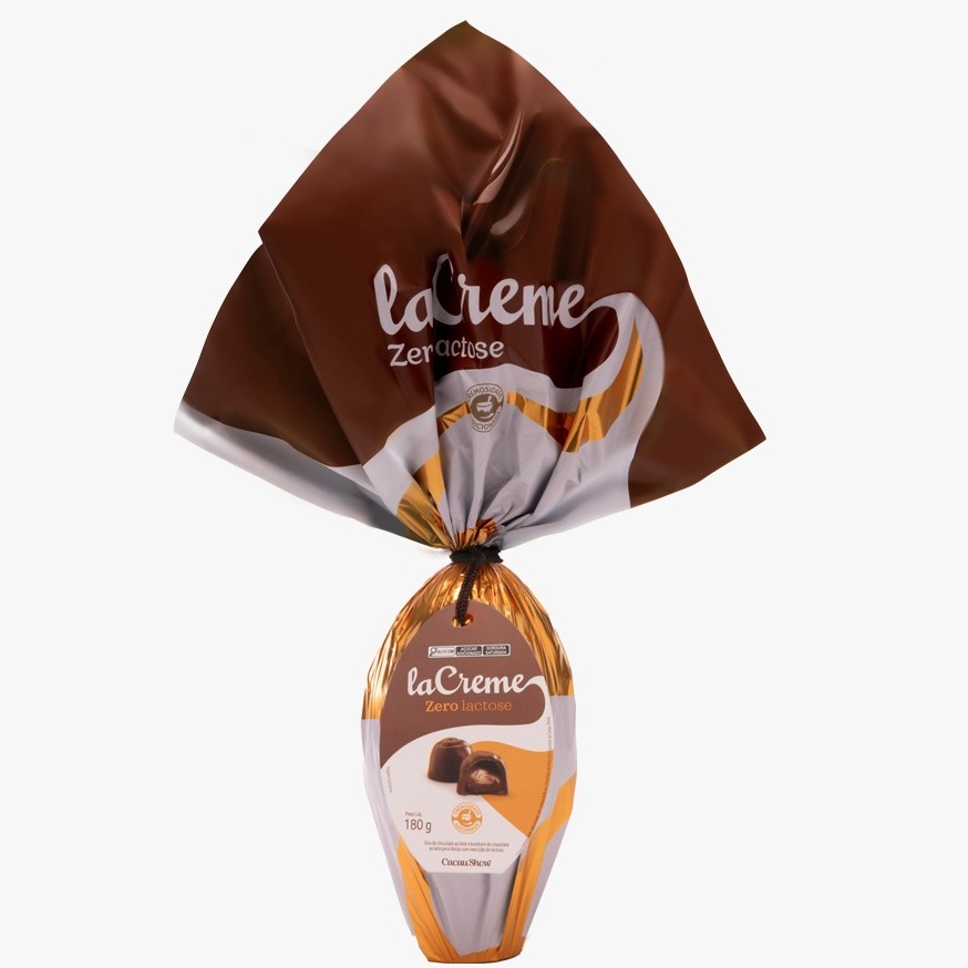 Ovo de Páscoa laCreme ao Leite Zero Lactose 180g
