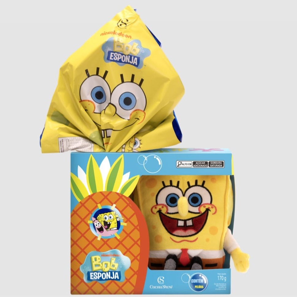 Ovo Pelucia Bob Esponja 170g