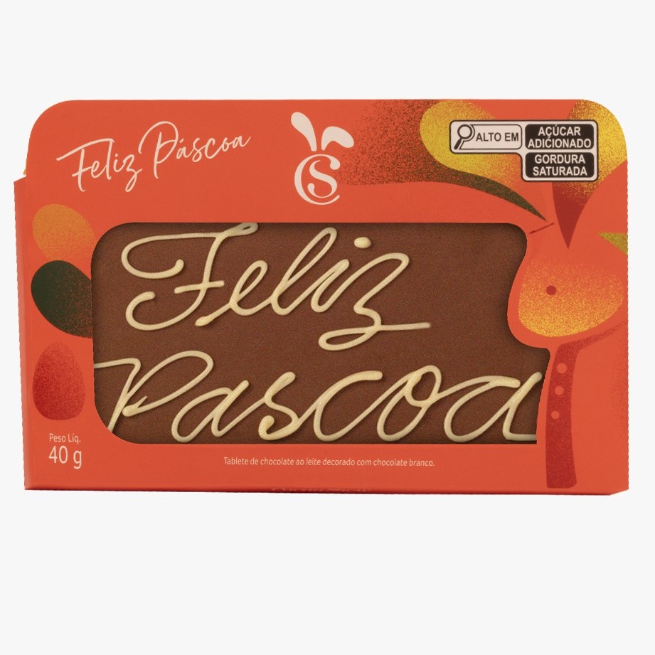 Tablete ao Leite Chocoarte Cacau Magia 40g