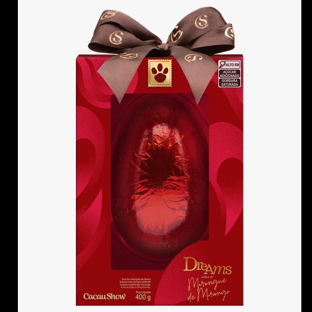 Ovo Dreams Merengue de Morango 400g