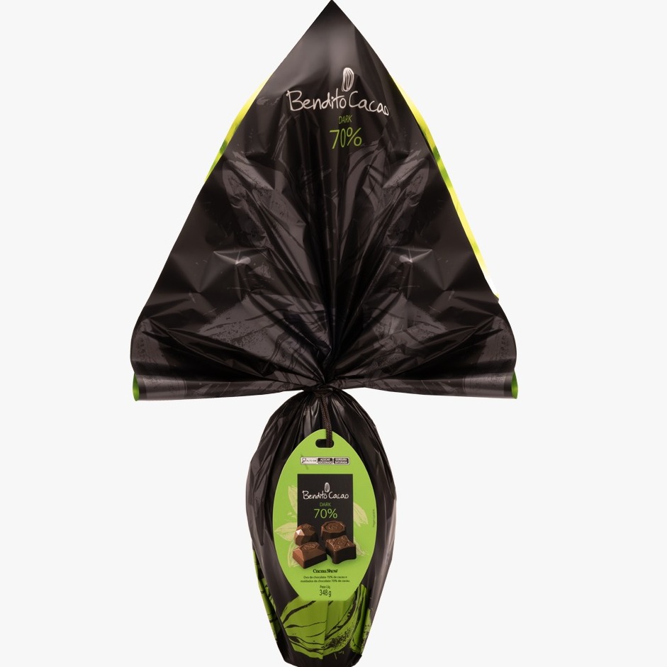 Ovo de Páscoa Bendito Cacao Chocolate 70% 348g