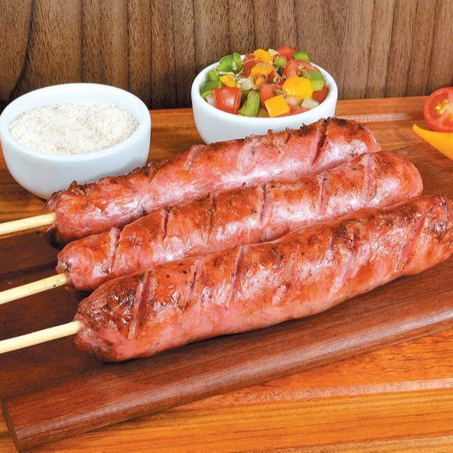 ESPETO DE LINGUIÇA CALABRESA APIMENTADA