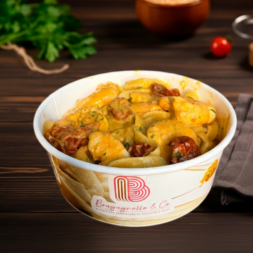 Tagliatelle de Camarão ao Molho Bisque