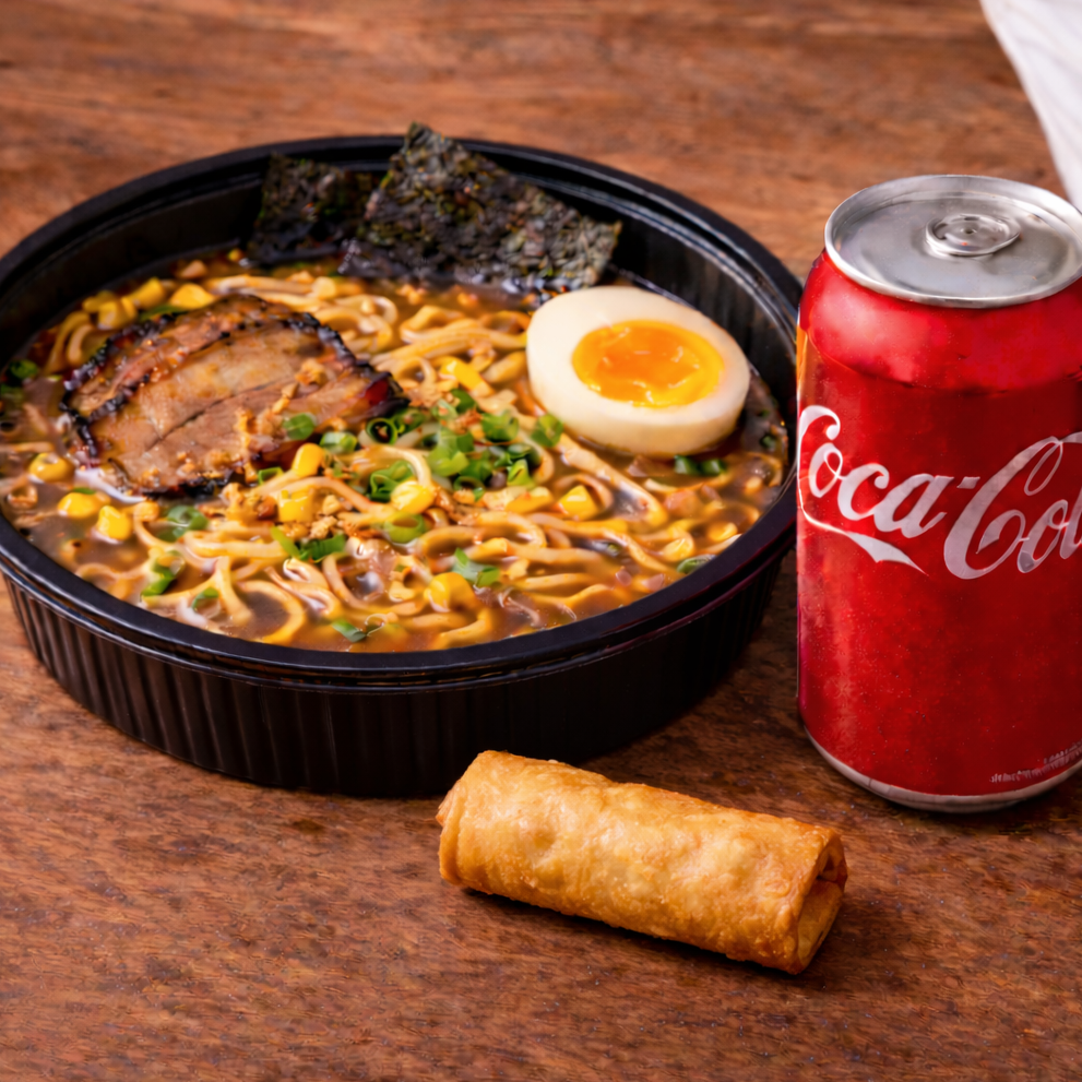 1 lamem shoyu (300gramas) + 1 harumakis de chocolates + 1 bebida grátis!